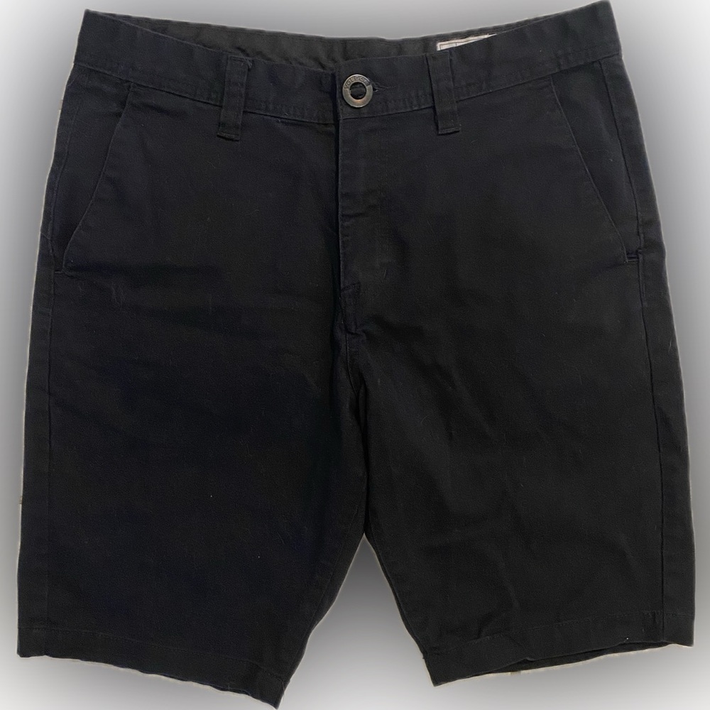 Volcom shorts, color black, size 30